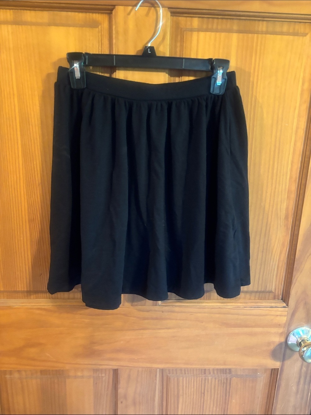 Old Navy Black Circle Skirt with Gathered Waist